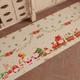 PETTI Artigiani Italiani - Weihnachtlicher Küchenteppich, Läufer für die Küche, Weihnachtsteppich, rutschfest und waschbar, Teppich für Weihnachten, 52 x 140 cm, hergestellt in Italien