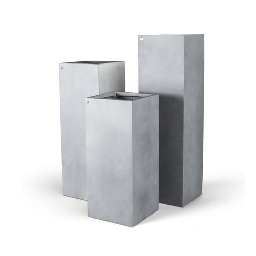 fleur ami »Division Lite« Outdoor Pflanzsäule concrete stone grey 35x100 cm