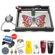 Powerful Alpha Laser Master Engraver Cutter Rotary Roller Metal Acrylic Glass Woodworking CNC