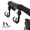 2Pcs/Set Hooks for Stroller Car Shopping Cart Hooks Baby Stroller Accessories Rotate 360 Degree Hook
