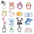 Hot Sale 1PC Silicone Teether Toys Necklace Accessories Infant Chew Toys Panda Raccoon liquid Ice