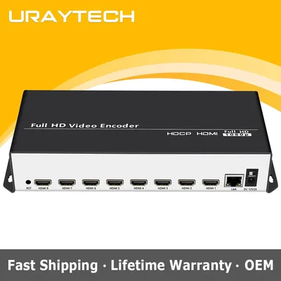 8 kanäle HEVC H.264 H.265 HD HDMI zu IP Video Encoder IPTV Live-Streaming Encoder HD Encoder mit UDP