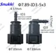 7.89mm 7.89 ID3 180 degree fuel line quick connector plastic female connector for car 2 pcs one lot