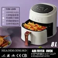 Air Fryers 8L Large Capacity 360°Baking Toaster Without Oil Electric Deep Fryer Nonstick Basket