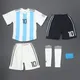 1/6 Scale Football Star Leo Messi NO.10 Clothes Set Model for 12 Inch Action Figure Male Body