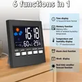 Schermo LCD multifunzionale stazione di previsioni del tempo sveglia orologio Monitor umidità