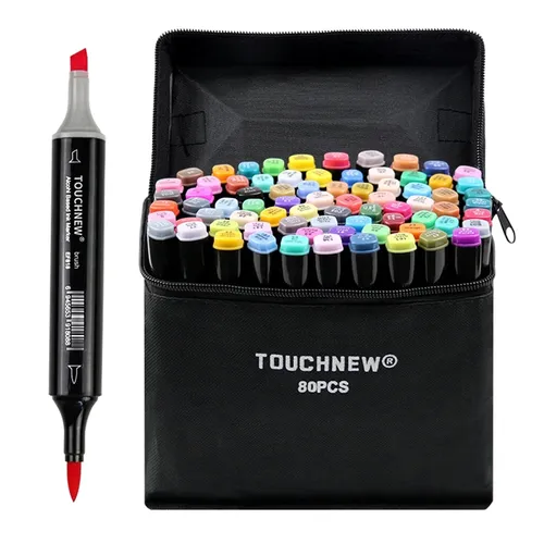 Touch new Marker 6/12/30/80/168 Farben Soft Brush Marker Pen Set Alkohol basierte Marker Manga