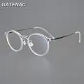 Ultra Licht Titan Brille Rahmen Männer Rezept Transparente Optische Myopie Brillen Rahmen Frauen