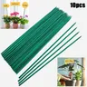 10 pezzi 40cm bastoncini verdi di bambù supporto per piante bastoncini per fiori bastoncini per