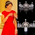 Kate e William Royal Strass di Cristallo di Cerimonia Nuziale Dei Capelli Crown Tiara Capelli