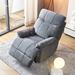 Heated Massage Sofa Power Lift Recliner Chairs w/Side Pockets,Gray