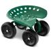 Garden Rolling Workseat with 360°Swivel Seat and Adjustable Height-Green - 18.5" x 12" x 16"