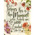 Pre-Owned Perhaps this is the Moment for which you were Created - Esther 4:14: Christian Bible Verse Page Notebook Composition Book Wide-Ruled Lining 8.5 x 11 inches: Volume 3 (Inspired Paperback