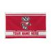 Rico Industries NCAA Wisconsin Badgers Standard Personalized - Custom 3 x 5 Banner Flag - Made in The USA - Indoor or Outdoor DÃ©cor