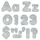 Silver Sparkle 4 in. Casual Combo Ready Letters - Pack of 3