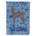 28 x 0.01 x 40 in. Abyssinian Sand Terrier Welcome Flag Canvas House Size