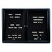 34 in. x 47 in. 2-Door Ovation Changeable Black Letterboard - Black