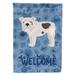 28 x 0.01 x 40 in. English Bulldog No.2 Welcome Flag Canvas House Size