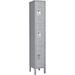 Infinity Locker 3 Tier 12 x 15 x 24 in. 3 Door Ready to Assemble - Gray