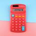 Leesechin Basic Standard Calculators Mini Digital Desktop Calculator With 8-Digit LCD Display Battery Solar Power Smart Calculator Pocket Size For Home School For Kids Red