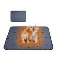 Spring Saving! Uhuya Self Warming Cats Bed Self Heating Cats Dog Mat Extra Warm Thermal Pet Pad for Indoor Outdoor Pet Non-Slip Bottom Washable Gray 28 X 40 Inch 17.72*23.62in Gray