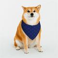 Kll Navy Blue Dog Bandanas Triangle Reversible Pet Scarf For Small Medium Large And Extra Large Dogs-Large