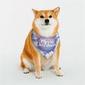 Kll Round Snow Merry Christmas Winter Snowflakes Dog Bandanas Triangle Reversible Pet Scarf For Small Medium Large And Extra Large Dogs-Large