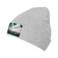 ZICANCN Magical Landscape Knit Beanie Hat Winter Cap Soft Warm Classic Hats for Men Women Gray