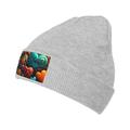 ZICANCN Hearts Love Knit Beanie Hat Winter Cap Soft Warm Classic Hats for Men Women Gray