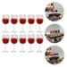 NUOLUX 12 pcs Miniature Wine Cups Dolls House Mini Wine Cups Realistic Mini Wine Cups