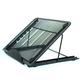 Mesh Ventilated Adjustable Laptop Stand Multifunctional Foldable Flat iPad Stand Black