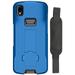Case + Hand Strap Combo for Zebra TC22 TC27 Mobile Computer Scanner Nakedcellphone Textured Slim Hard Shell Protector Cover with Kickstand - Cobalt Blue