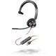 Plantronics Poly Headset Blackwire C3310-M monaural USB-A