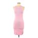 Old Navy Casual Dress - Bodycon Scoop Neck Sleeveless: Pink Print Dresses - Women's Size Medium