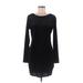 Divided by H&M Casual Dress - Sheath: Black Solid Dresses - Women's Size Large