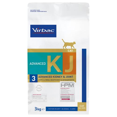 2x 3kg Virbac Veterinary HPM Cat Advanced Kidney & Joint Support KJ3 Katzenfutter trocken