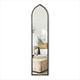 VELLQUE Arch Full Length Mirror,Tall Mirror Full Body,Tall Skinny Mirror,Long Narrow Mirror for Wall,Slimming Mirror,Arch Floor Mirror Freestanding,Body Long Mirror,12"x50"