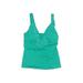 Kenneth Cole REACTION Swimsuit Top Green Swimwear - Women's Size Small