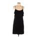 Olive and Oak Casual Dress - Mini Scoop Neck Sleeveless: Black Print Dresses - Women's Size Large