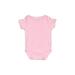 Baby Gear Short Sleeve Onesie: Pink Polka Dots Bottoms - Size 3-6 Month