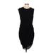 Giambattista Valli Casual Dress - Sheath Crew Neck Sleeveless: Black Print Dresses - Women's Size Large