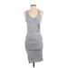 Splendid Casual Dress - Bodycon Scoop Neck Sleeveless: Gray Dresses - Women's Size Small