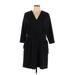 H&M Casual Dress - Wrap: Black Dresses - Women's Size Large