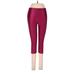 Hanes Active Pants - High Rise: Burgundy Activewear - Women's Size Small