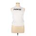 Nike Active Tank Top: White Activewear - Women's Size X-Large