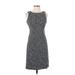 MICHAEL Michael Kors Casual Dress - Sheath: Gray Tweed Dresses - Women's Size 2 Petite