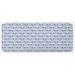 Blue 0.1" x 47" L X 19" W Kitchen Mat - East Urban Home Skull Kitchen Mat 0.1 x 19.0 x 47.0 in/white, Polyester | 0.1" H X 47" L X 19" W | Wayfair