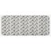 0.1" x 47" L X 19" W Kitchen Mat - East Urban Home Skull Kitchen Mat 0.1 x 19.0 x 47.0 in black/white, Polyester | 0.1" H X 47" L X 19" W | Wayfair