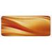 Orange 0.1 x 19 x 47 in Kitchen Mat - East Urban Home Abstract Vivid Colors In Wavy Composition Fantasy Romantic Curves Yellow Kitchen Mat, | Wayfair