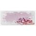 Pink 0.1" x 47" L X 19" W Kitchen Mat - East Urban Home Grunge Abstract Frame Bunch Of Grapes Leaves Country Drinks Food Picnic Concept Lilac & White Kitchen Mat 0.1 x 19.0 x 47.0 D | Wayfair